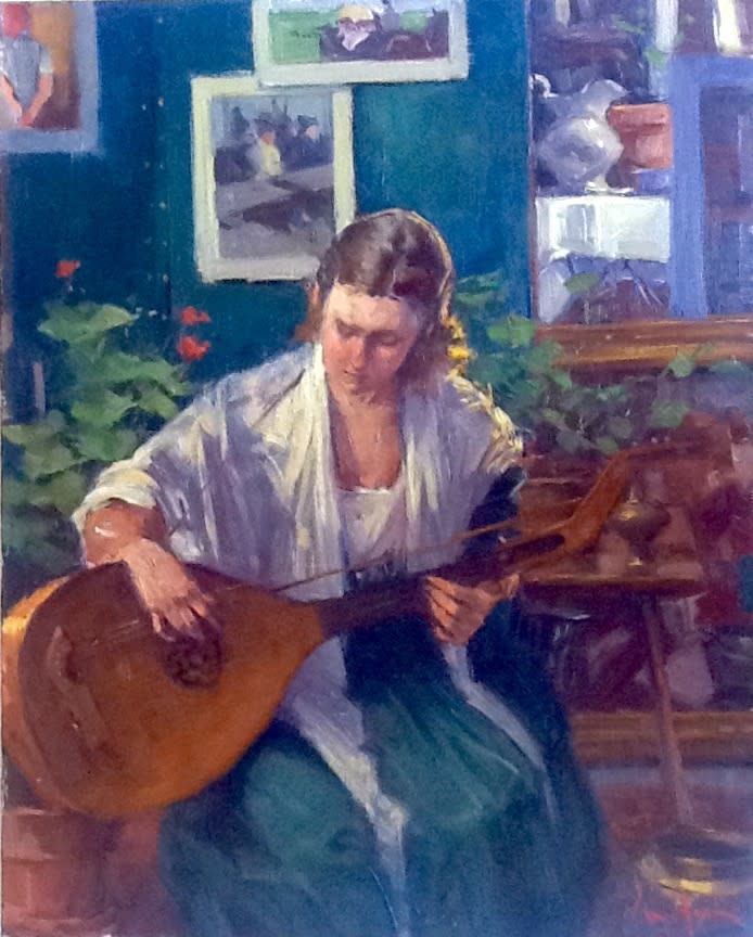 George Van Hook, “The Lute Player,” oil on canvas;