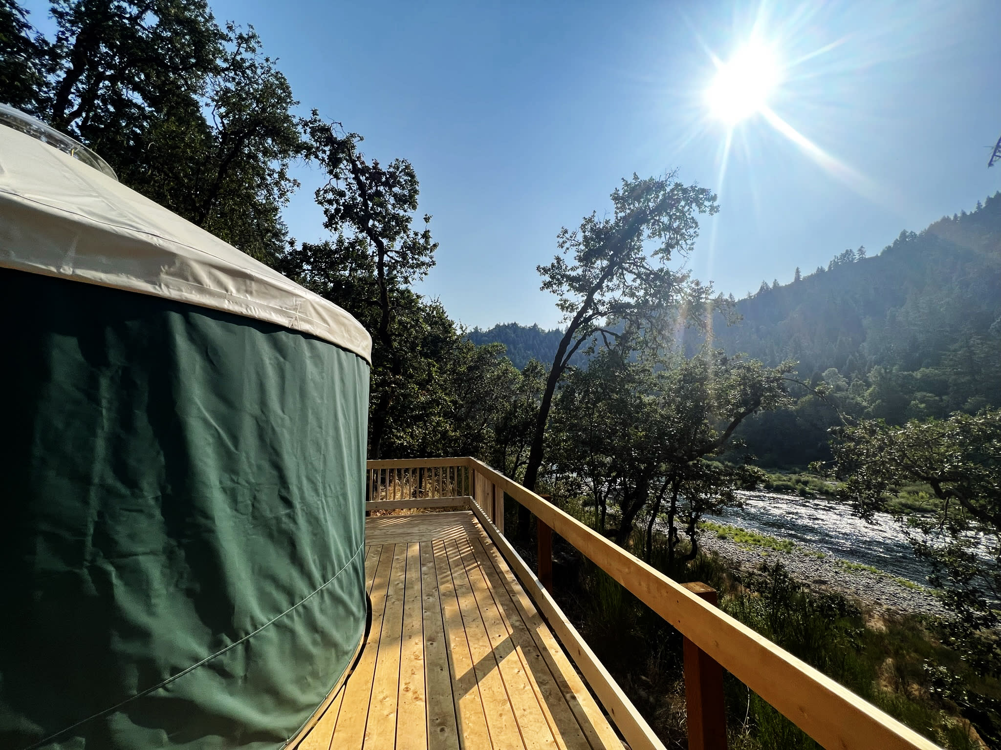 Yurt on the river