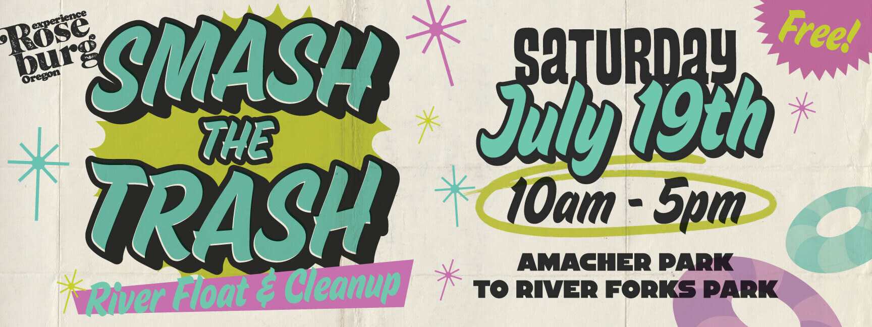 Smash the Trash River Float