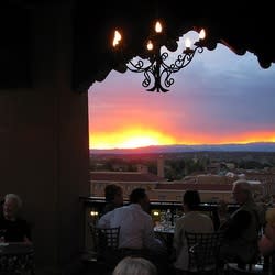 Bidding the sun adiós from La Fonda is a Santa Fe tradition.