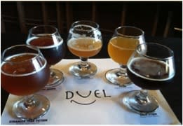 Ring around the rosy, a pocket full of brews awaits at Duel Brewery.