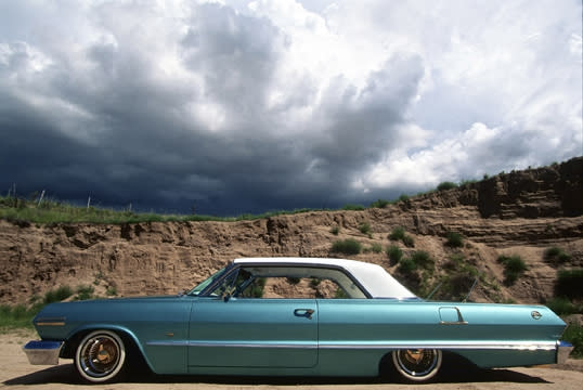 1963 Chevrolet Impala, Owner Lee Cordova of Alcalde, NM, 1998. Jack Parsons, photographer. Palace of the Governors Photo Archives HP.2007.11.