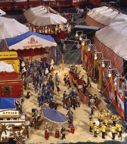 An estimated 100,00 pieces make up The Morris Miniature Circus. (Photo courtesy of Museum Of International Folk Art)