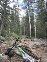 Aspen Vista Trail takes down another rider. “Worth it,” says the rider. (Photo courtesy of Andrew Yates Photography)