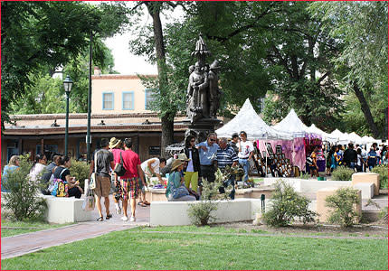 Stroll through Cathedral Park and view some of the best craftsmanship in Santa Fe. (Photo courtesy of Santa Fe Artists Market)