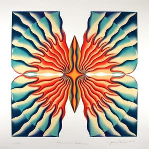Judy Chicago: Return of the Butterfly, 2008 Lithograph from the Collection of the New Mexico Museum of Art (Photo Credit: New Mexico Museum of Art)