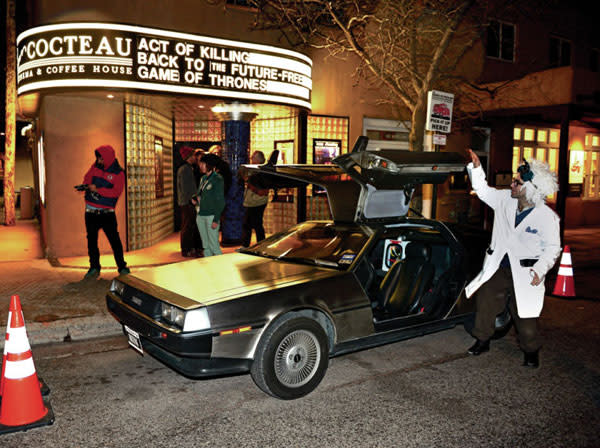 The Jean Cocteau Cinema can take you “Back to the Future” and then some. (Photo Credit: Clyde Mueller for the Santa Fe New Mexican)