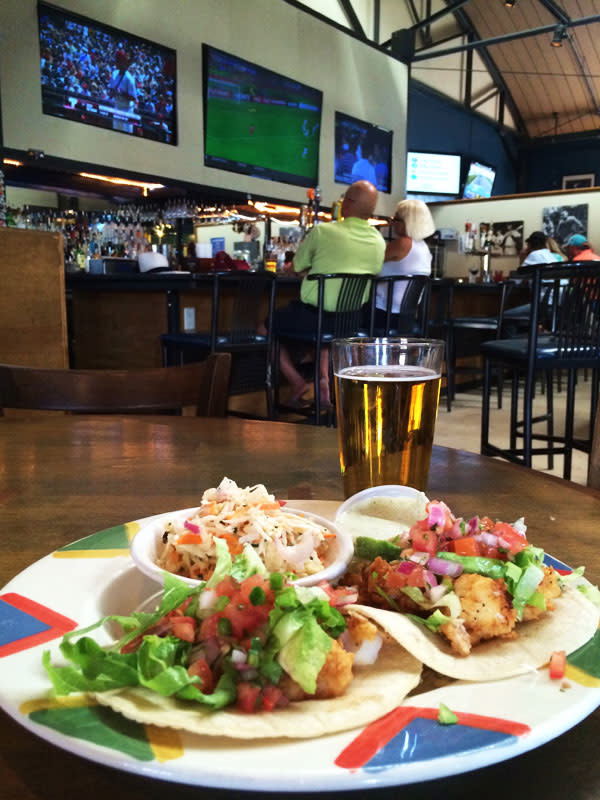 Tacos and big screen TVs to while away an afternoon at the Junction.