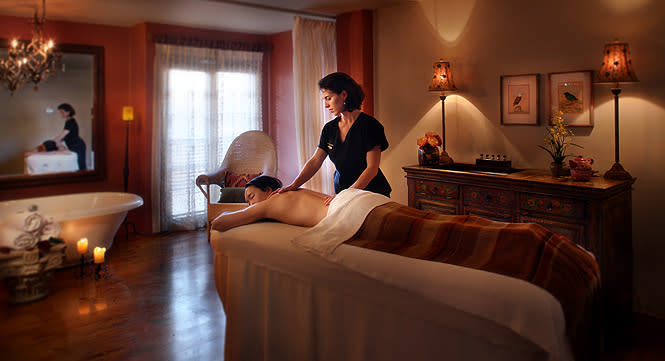 Spa treatment at the Inn and Spa at Loretto