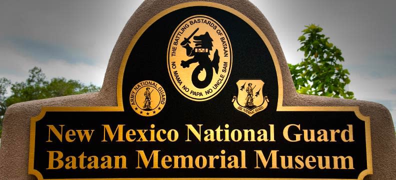 The [blog_link url="http://www.bataanmuseum.com/" text="New Mexico National Guard Museum" date="2016-05-17"] is housed in the actual Armory where the soldiers of the 200th and 515th were processed before their deployment to the Philippines in 1941. (photo courtesy of New Mexico National Guard Museum)