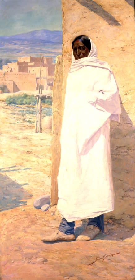 Cui Bono?, Taos Pueblo Man, 1911, Gerald Cassidy (1869–1934), New Mexico Museum of Art