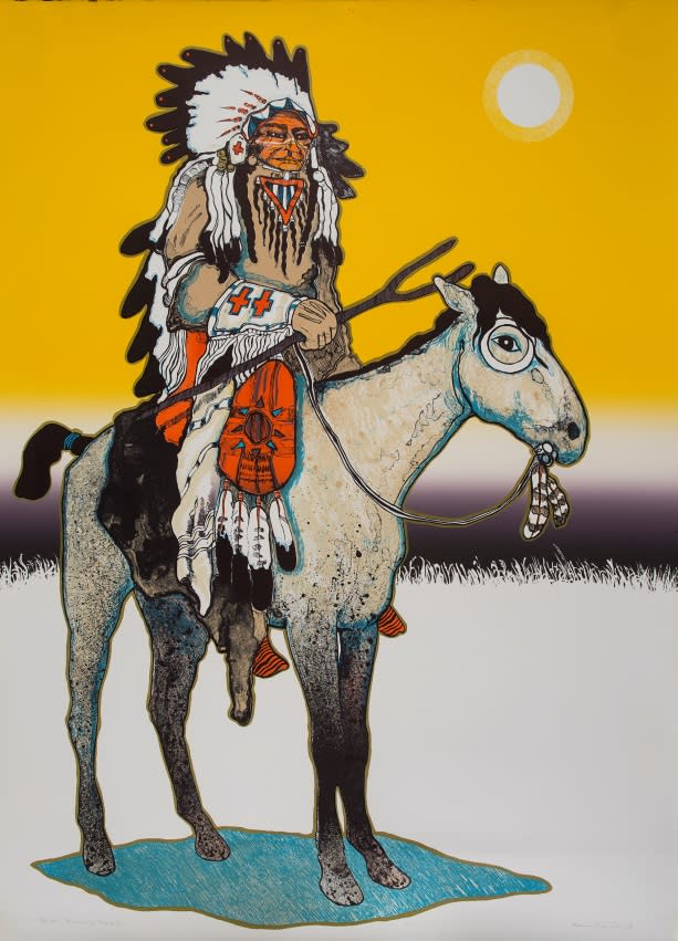 Running Rabbit, Kevin Red Star, 1978, Collection of the New Mexico Museum of Art