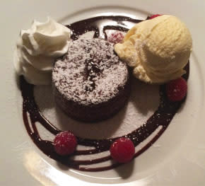 Ghirardelli molten cake - 54 Main Bistro