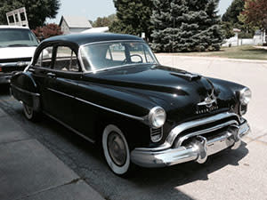 Antique car brought in for new upholstery, Kentland Antique car brought in for new upholstery, Kentland