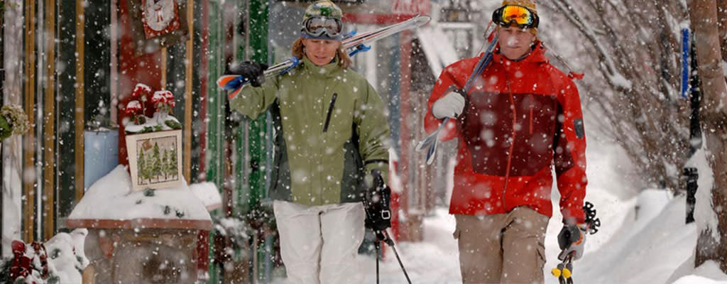 Winter Ski Couple