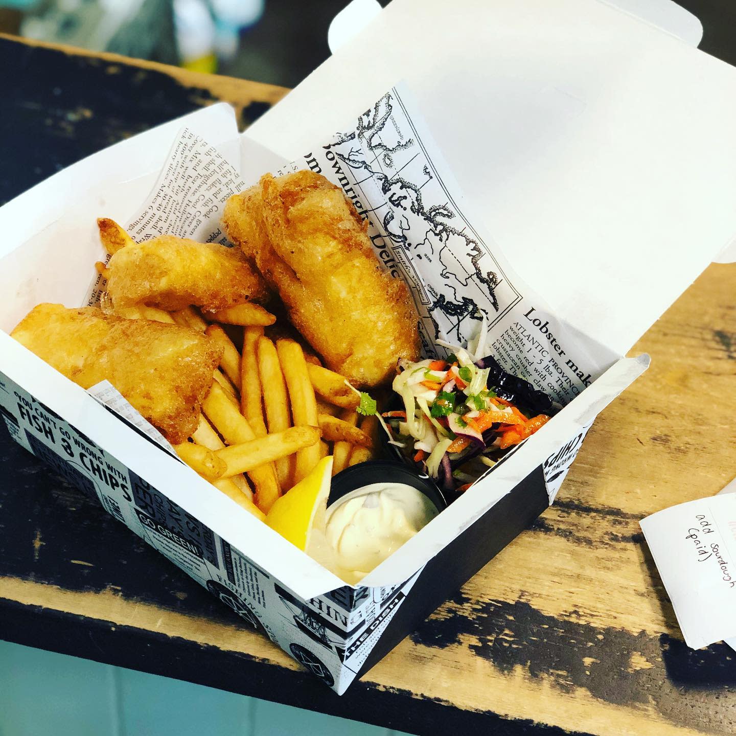 Fish n' chips from Gourmet Girl in Davis Bay. Photo: Gourmet Girl