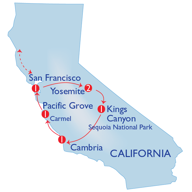 SA Map Yosemite