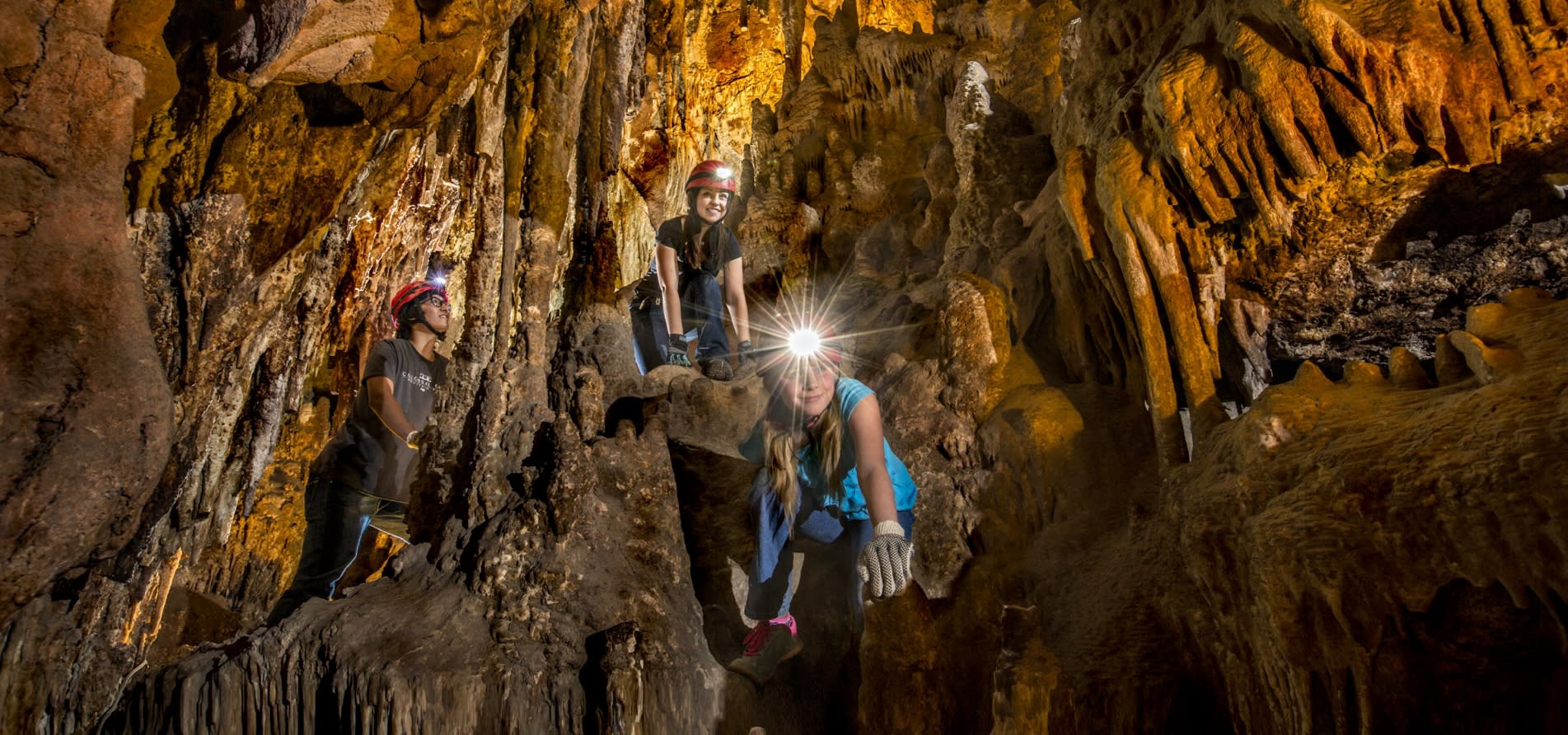 Kids Exploring Colossal Cave