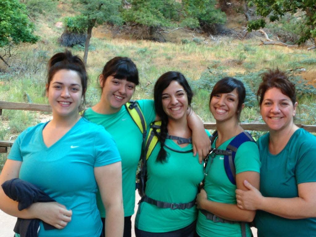 Girl Hiking Team