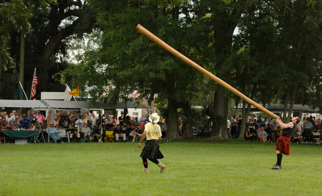 Caber Toss at the Highland Games