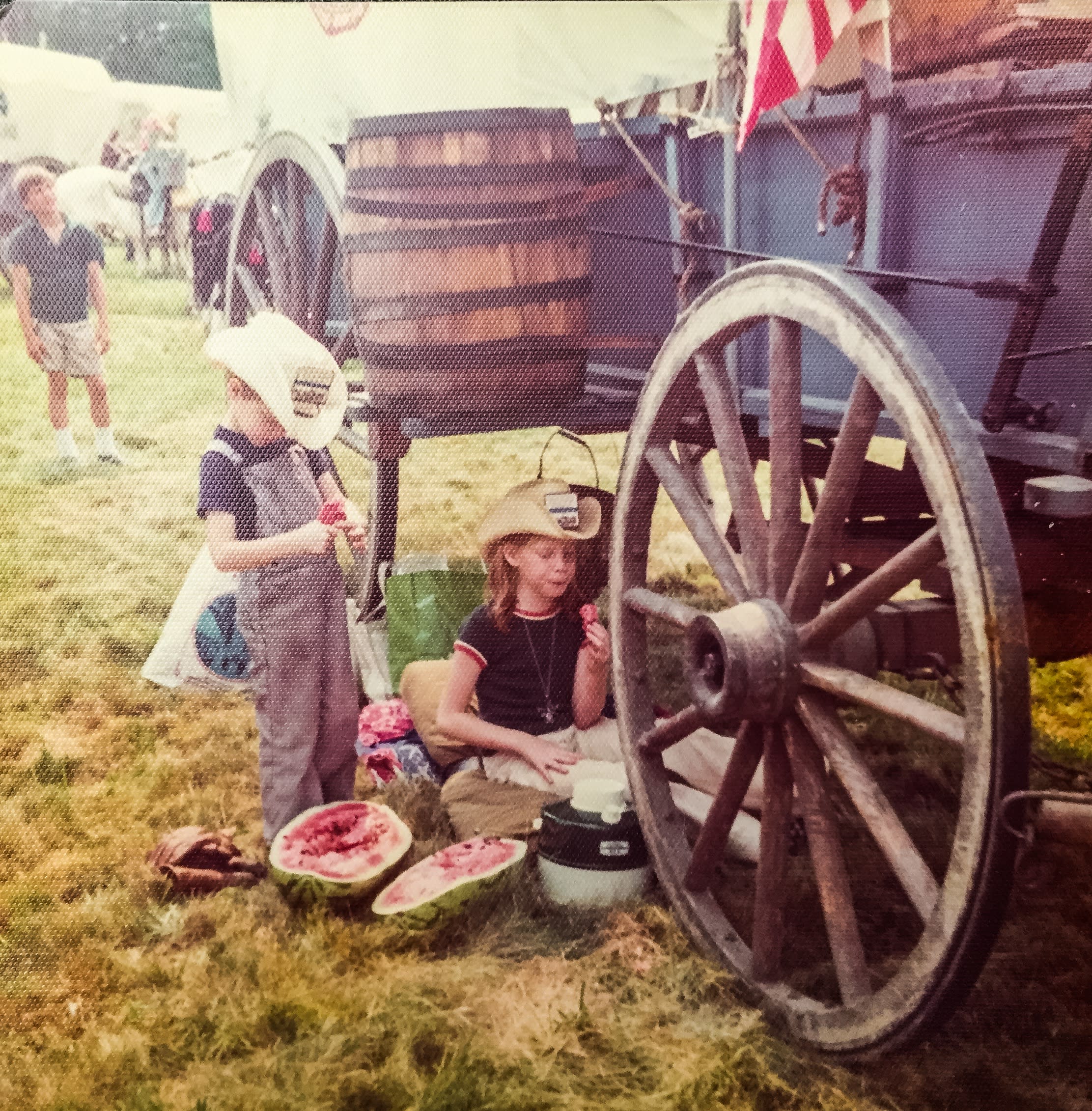The Cutest Bicentennial Pioneers, Holly and her Brother C.R. | July 3, 1976 The Cutest Bicentennial Pioneers, Holly and her Brother C.R. | July 3, 1976