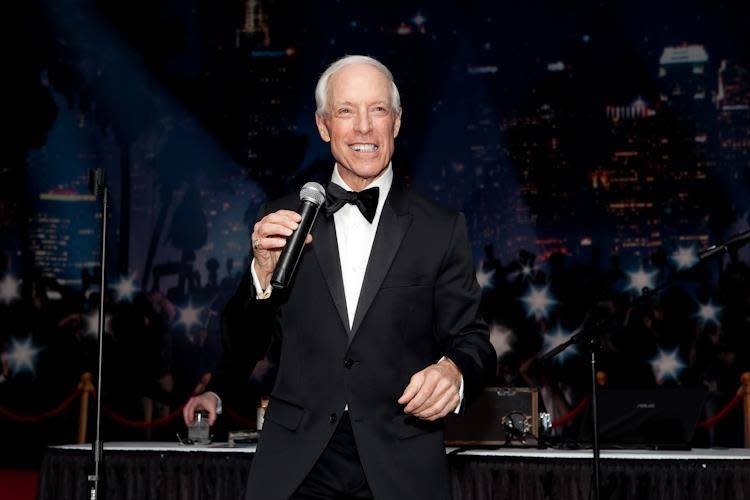 Jerry Blavat works the crowd on New Year's Eve