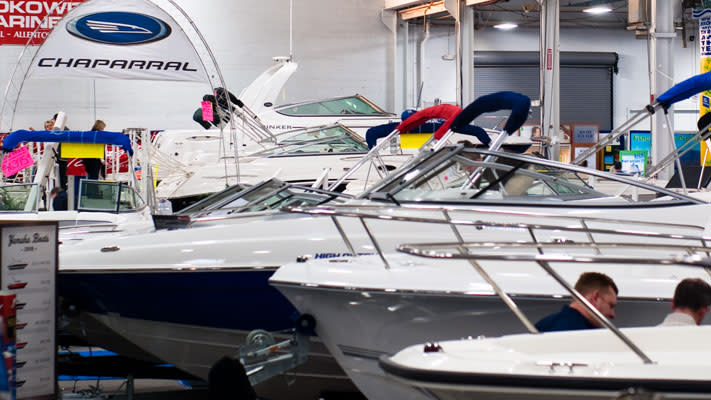 Over 100 fishing boats will be on display at the Greater Philadelphia Outdoor Sportshow