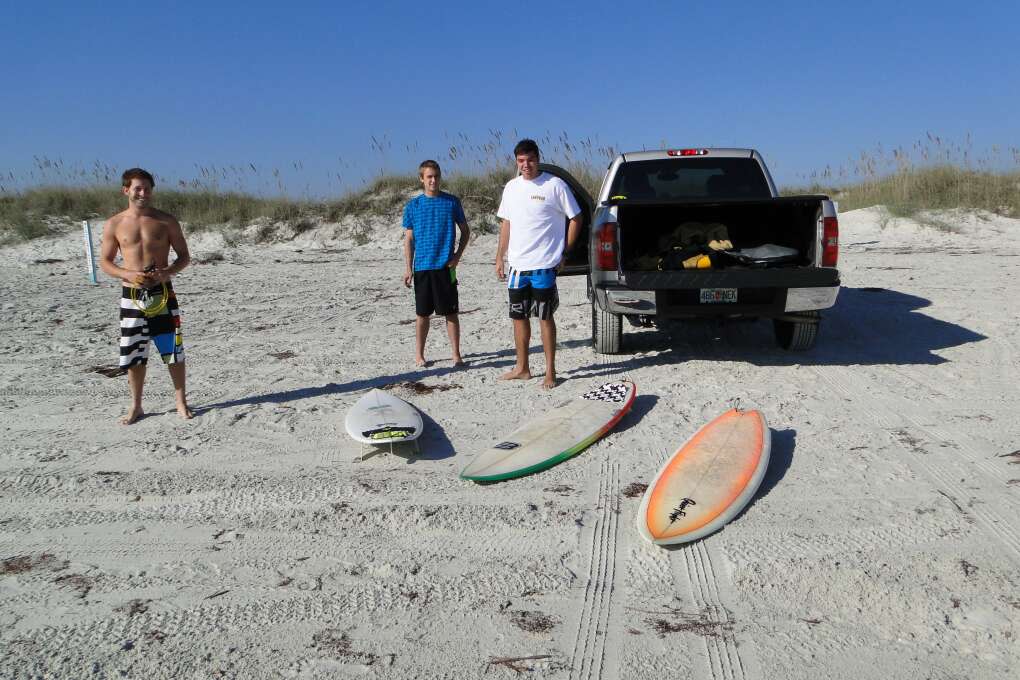 You can drive your gear right out to your favorite surfing spot on New Smyrna Beach