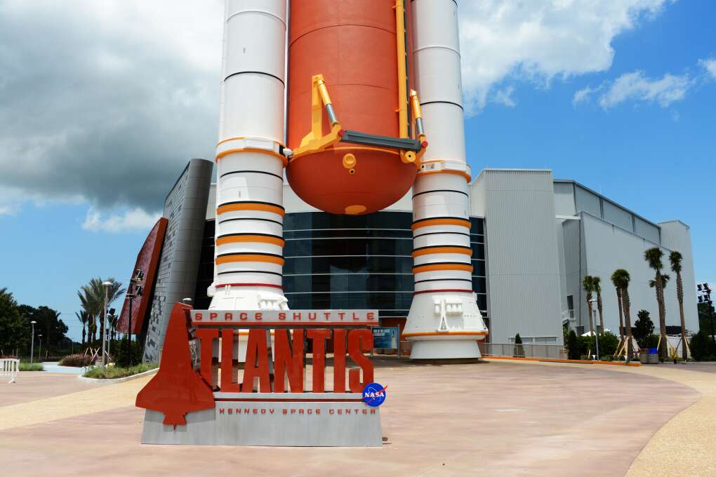 The new $100 million dollar home of Space Shuttle Atlantis at the Kennedy Space Center Visitor Complex.