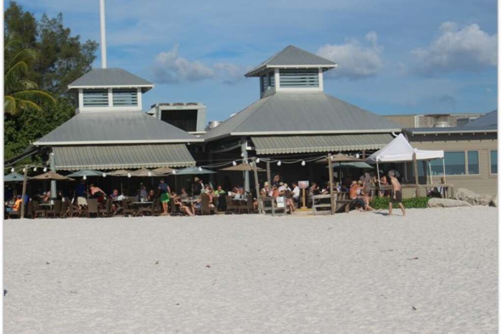 The Sandbar, A toes-in-the-sand restaurant on Anna Maria Island