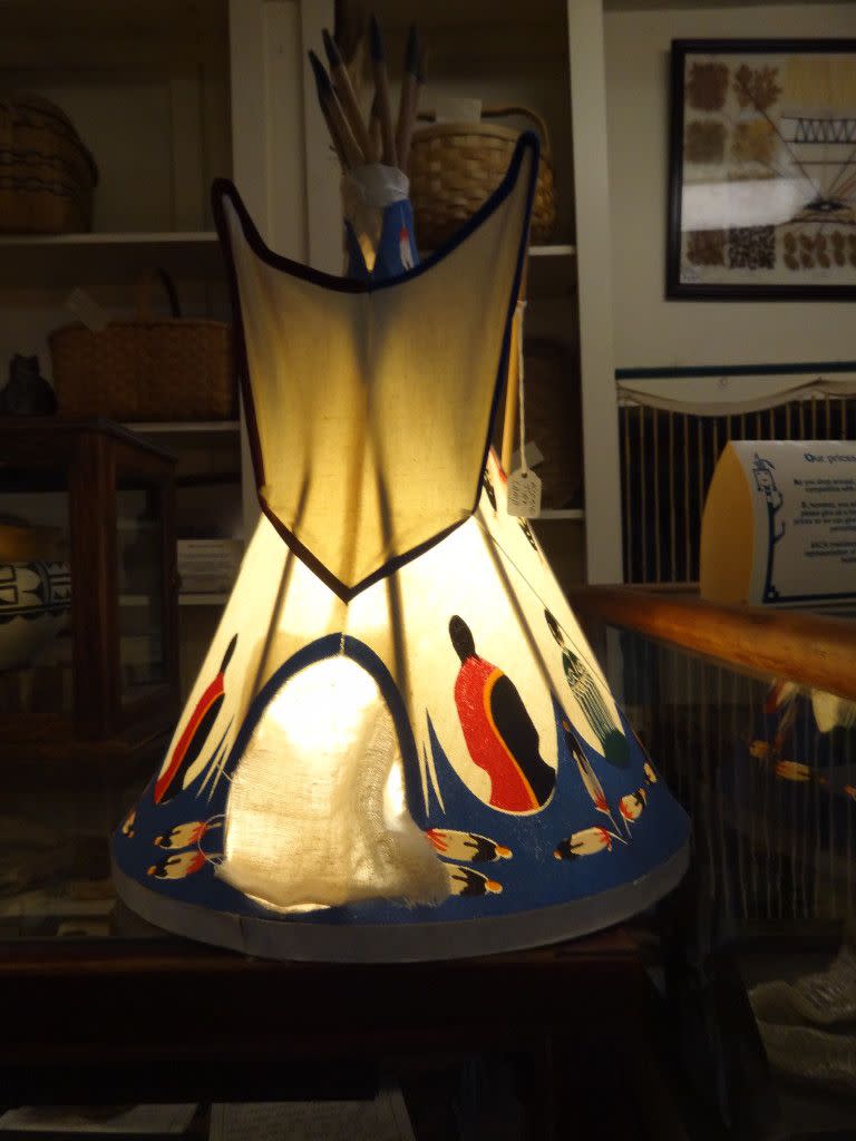 My sister loves Native American Art - She will love this one of a kind lamp!