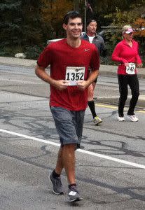 Jason running - 2012 Purdue Mini Marathon