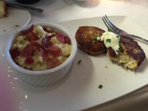 Special Dinner - Bacon Crab cakes and Mac N Cheese!