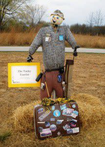 (Scarecrow from past Trail of Scarecrows at Prophetstown State Park)