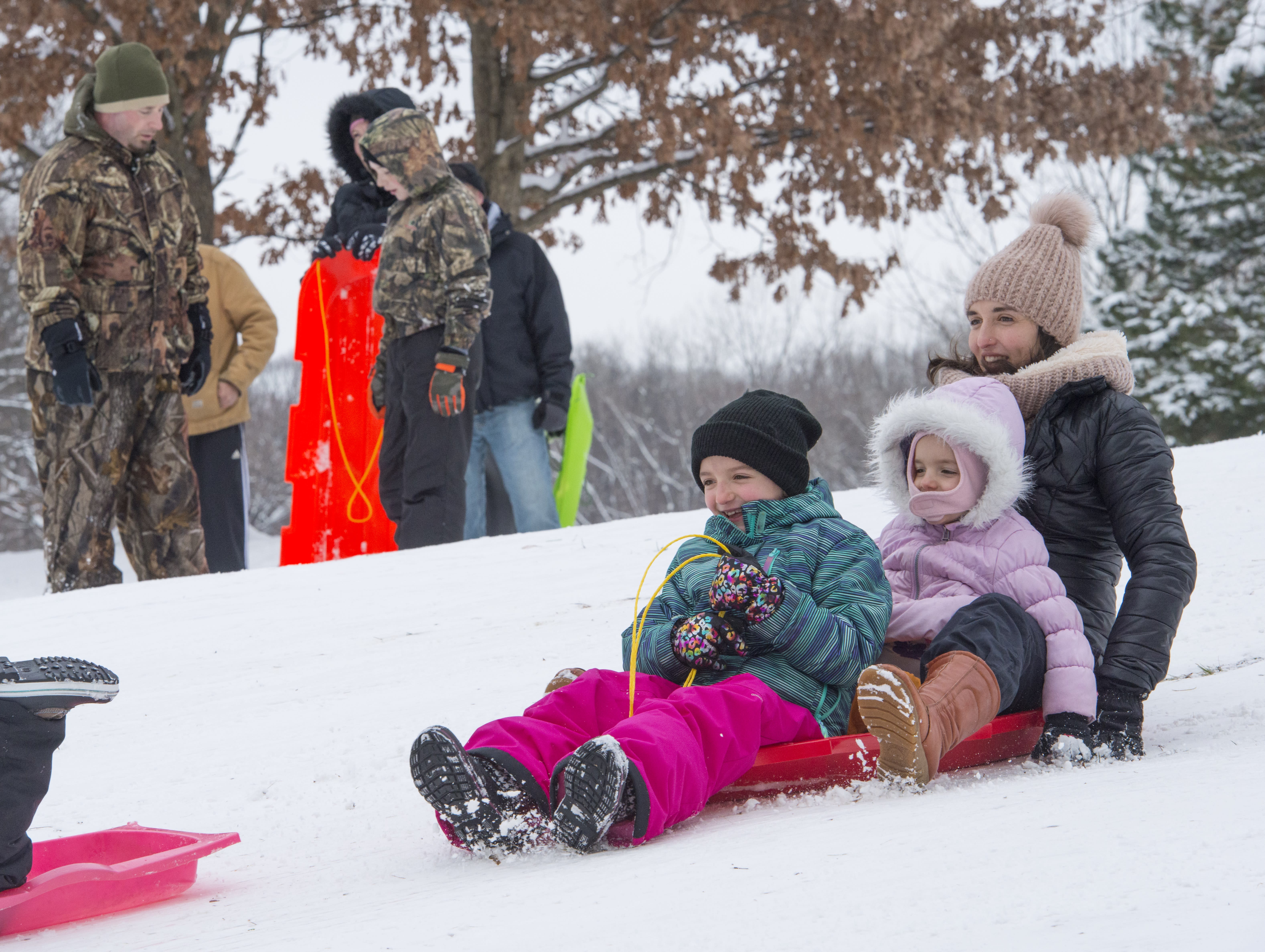 Sledding at Murdock Park