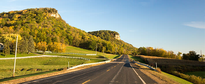 Bluffs on Great River Road in Stockholm