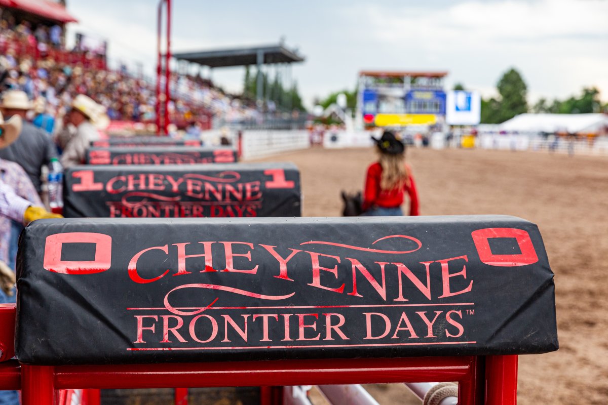 Cheyenne Frontier Days chute view.