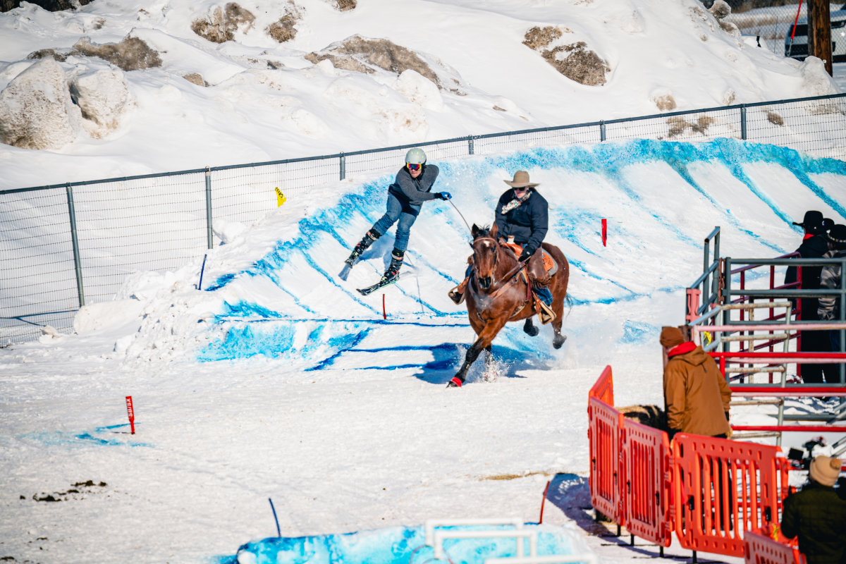 Sheridan Winter Rodeo Skijoring