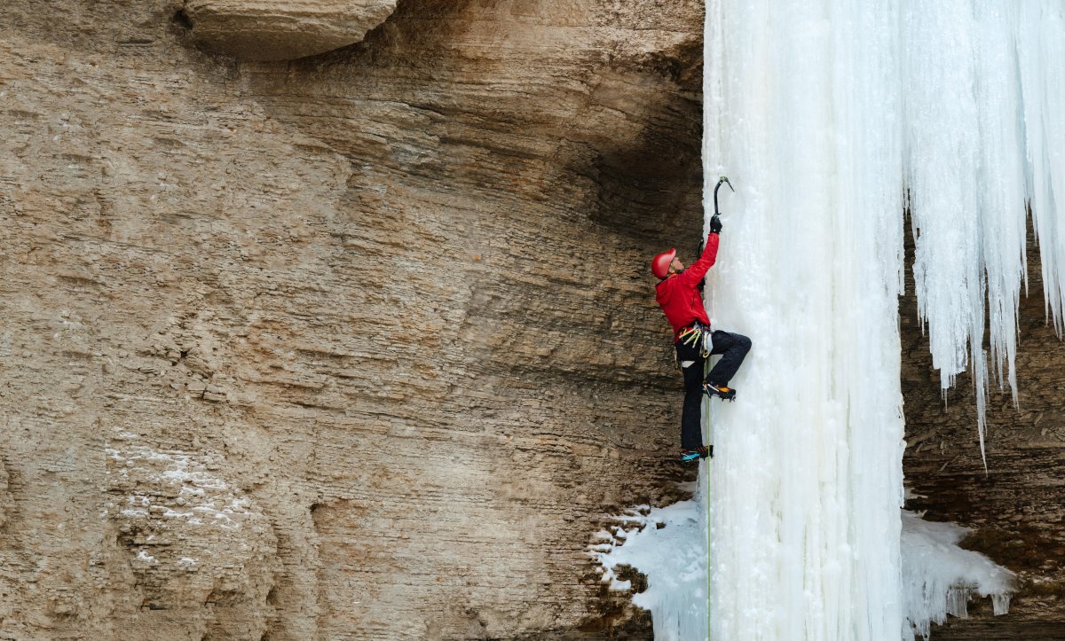 Ice climbing