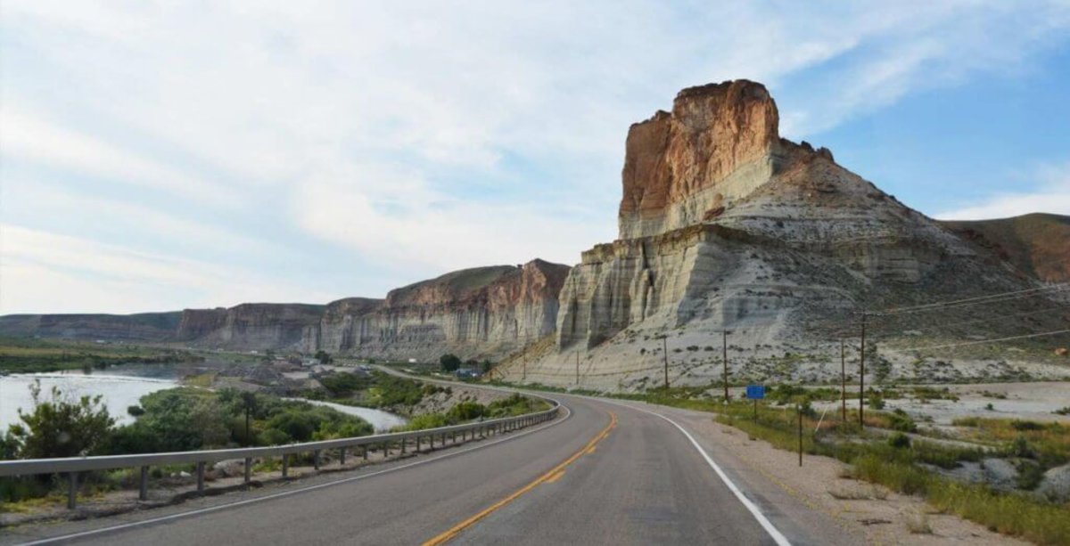 A highway alongside Tollgate Rock.