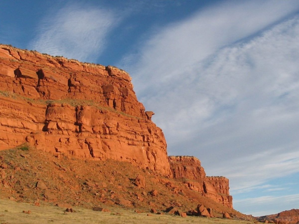 Hole in the Wall at Willow Creek Ranch, 30 miles southwest of Kaycee, Wyoming.