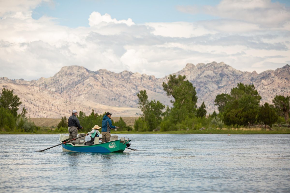 Fishing on the North Platte River in Casper, Wyoming