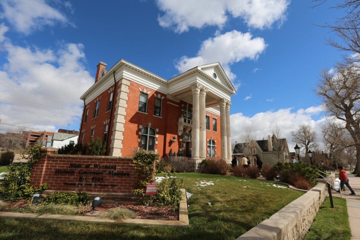 exterior of the Historic Governor's Mansion in Cheyenne, Wyoming. 