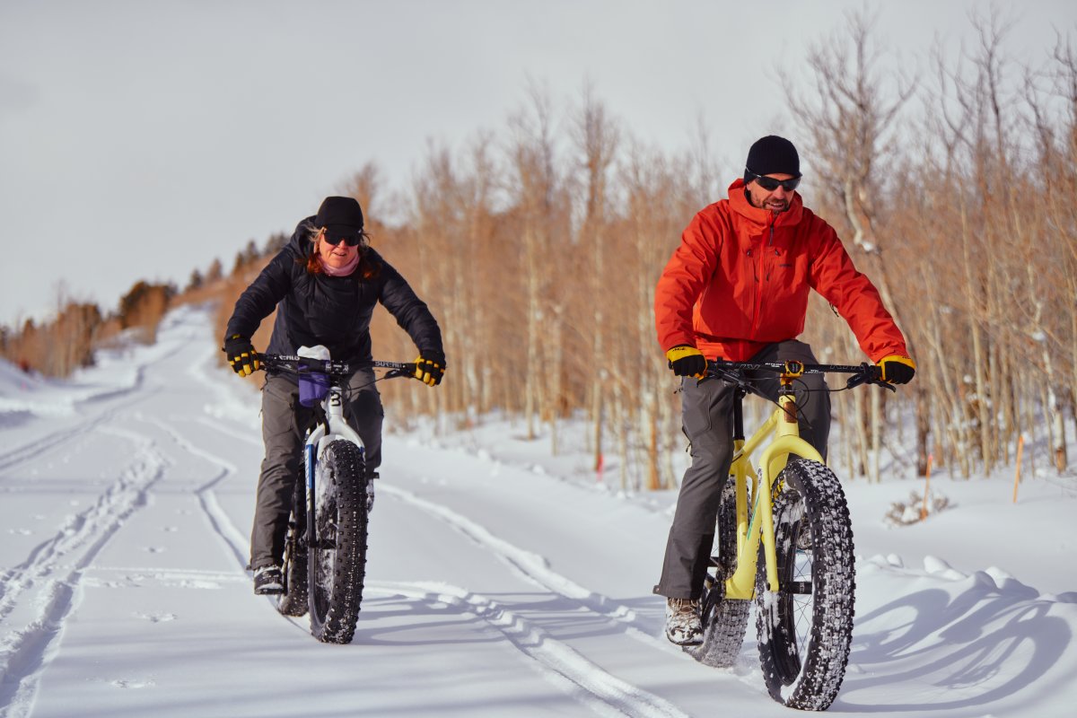 Fat tire biking.