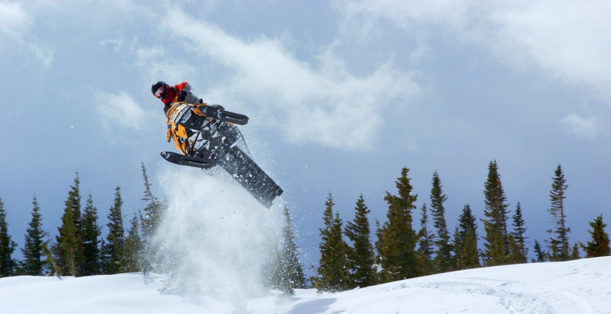 Snowmobiling Snowy Range