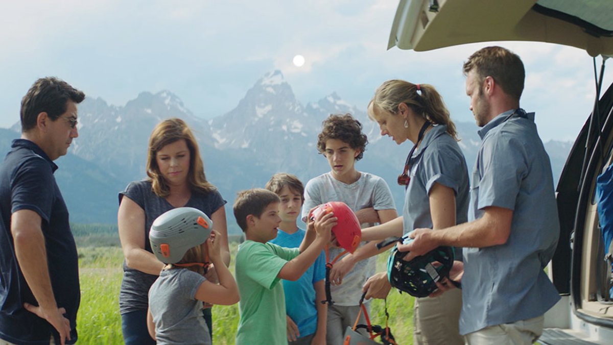 Family gearing up to learn to climb