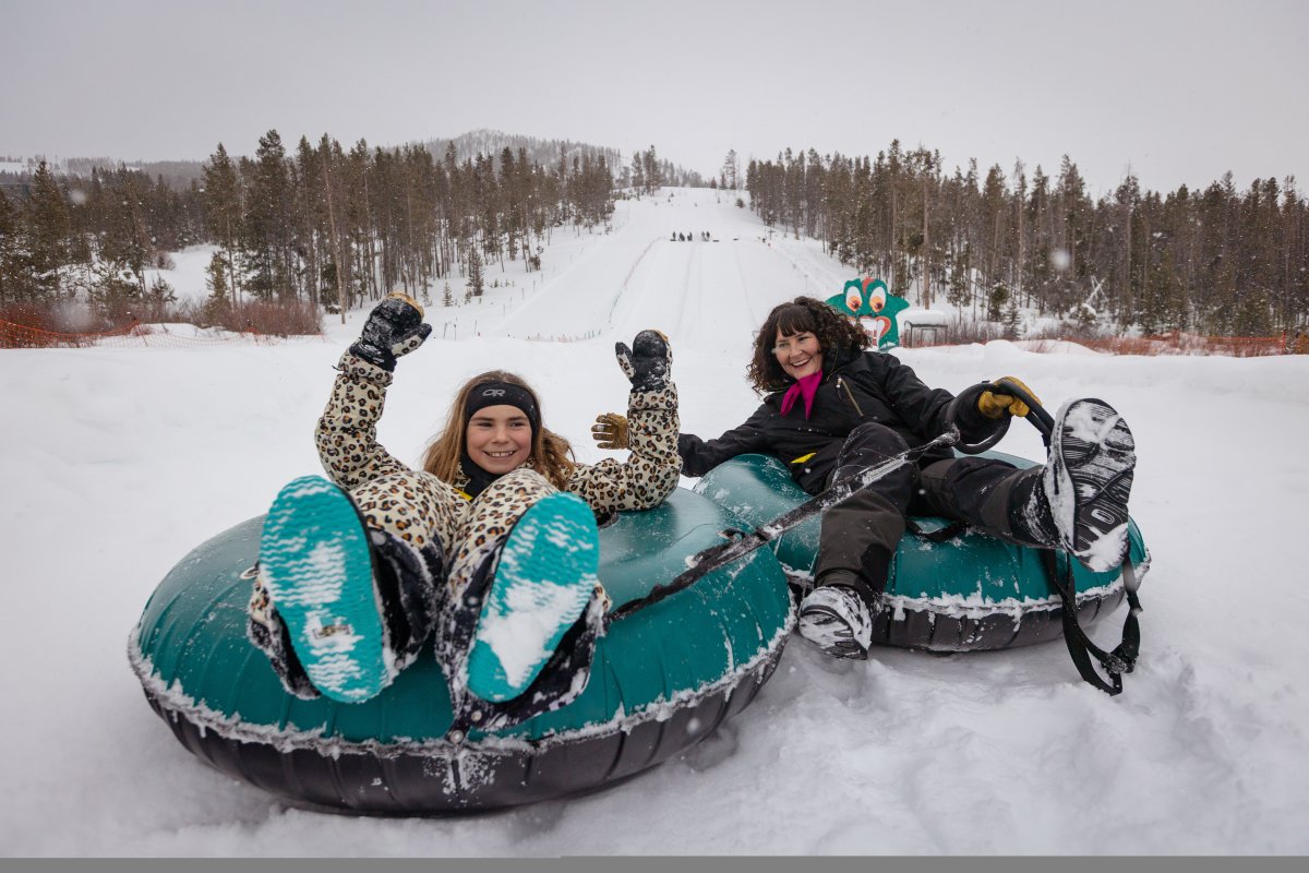 Pinedale winter tubing
