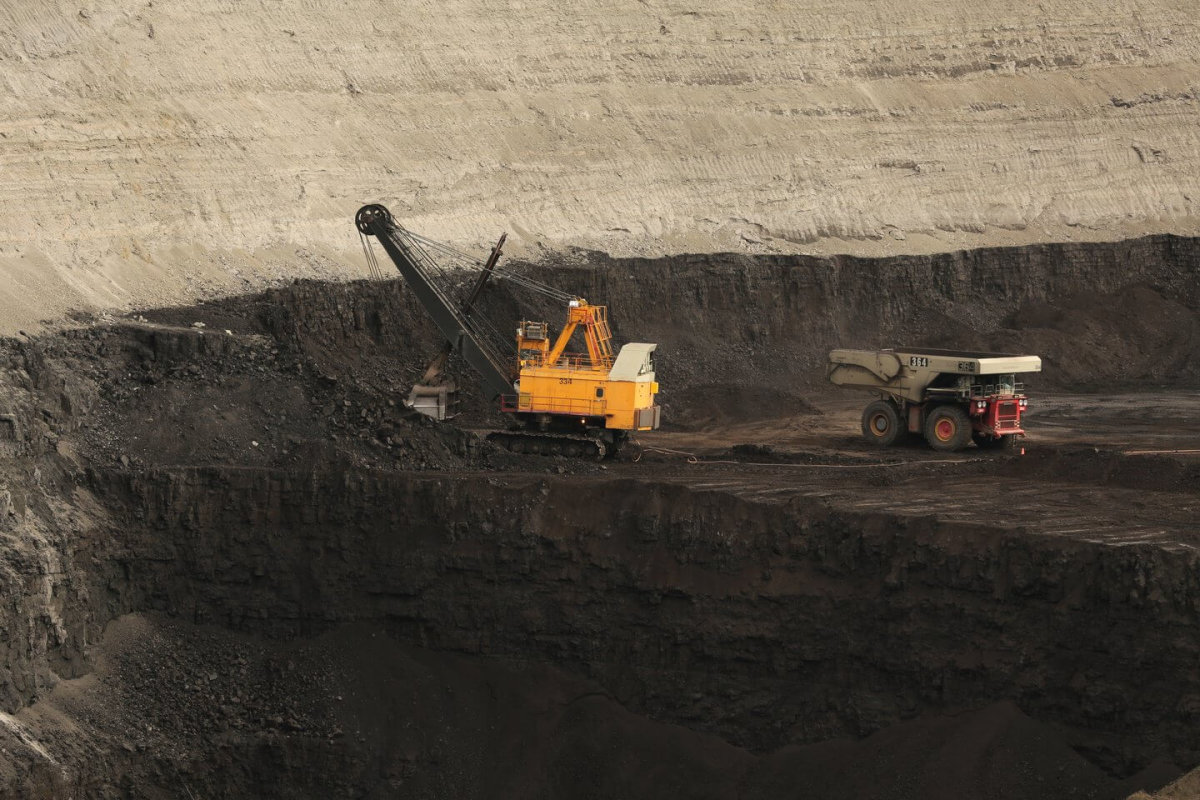 Heavy machinery at Eagle Butte Coal Mine.