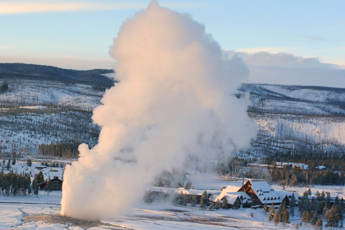 Old Faithful Winter
