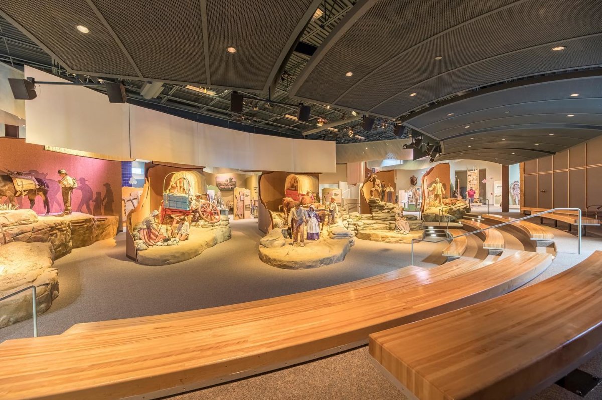 Interior of the National Historic Trails Interpretive Center